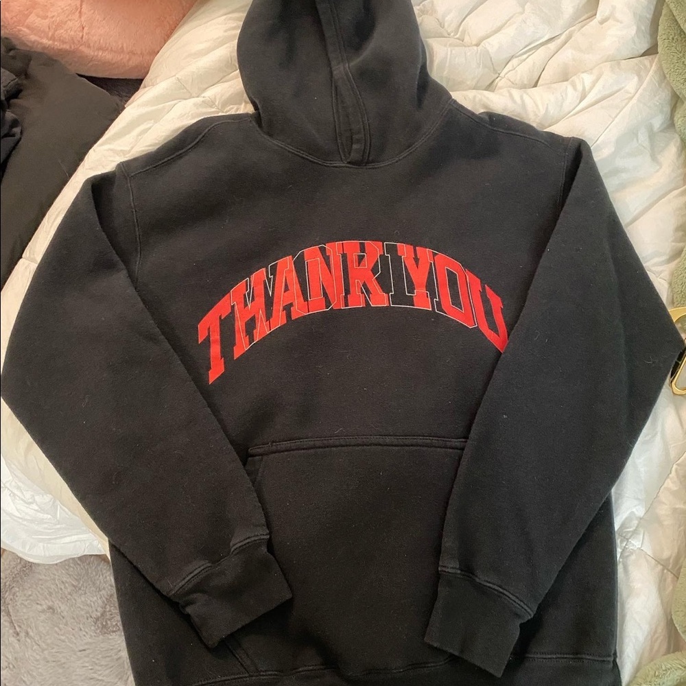 Thank you world black hoodie